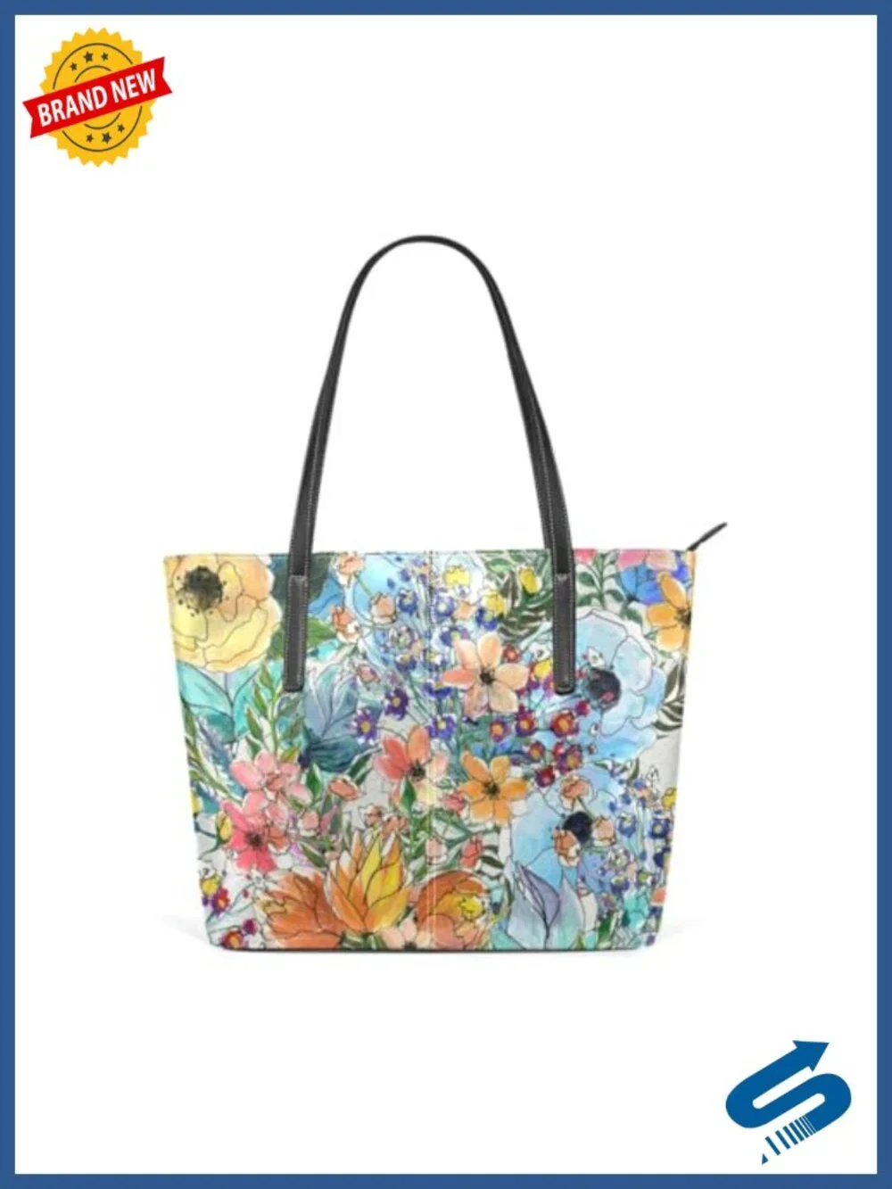 Yasala Vegan Leather Top Handle Tote Bag Women Purse Shoulder Handbag